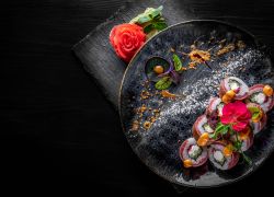 Картинка Филадельфия с тунцом татаки (опаленным тунцом) (258гр)