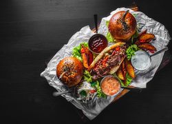 Картинка Бургер-сет весом 2000г всего за 52 рубля!