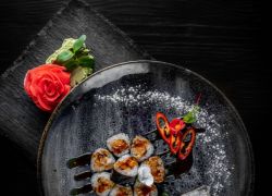 Картинка Мини ролл с грибами шиитаке (110гр)